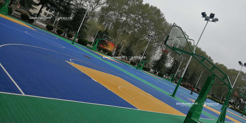 战略支援部队信息工程大学洛阳校区篮球场照明